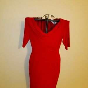 Ralph Lauren red dress, new. Size 14
